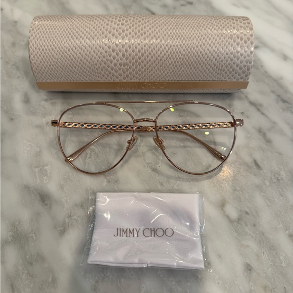 Jimmy Choo Blue-Violet Light Protection Eyeglasses - Picture 1 of 11